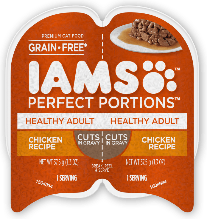 Iams Perfect Portions Healthy Adult Cuts In Gravy - Chicken Recipe